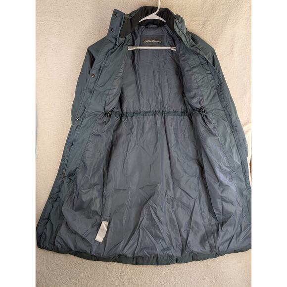 Eddie Bauer Puffer Jacket Womens XS EB550 Parka Gray Quilted Goose Down NO HOOD - Picture 11 of 16